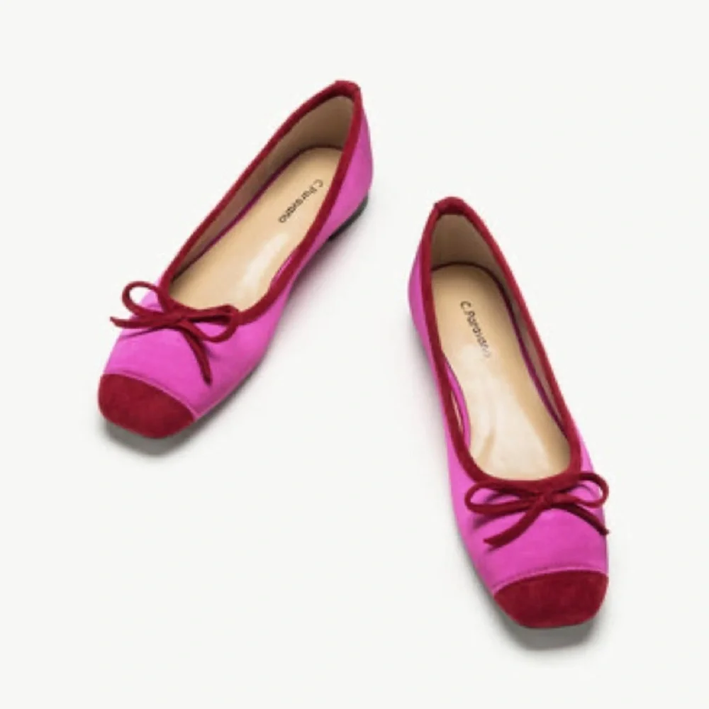 NWOT C.Paravano Cap-Toe Ballet Flats Elena - Picture 3 of 13